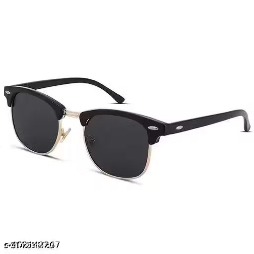 Classic Browline Sunglasses for Men & Women – UV400 Protection, Retro Metal Frame Design