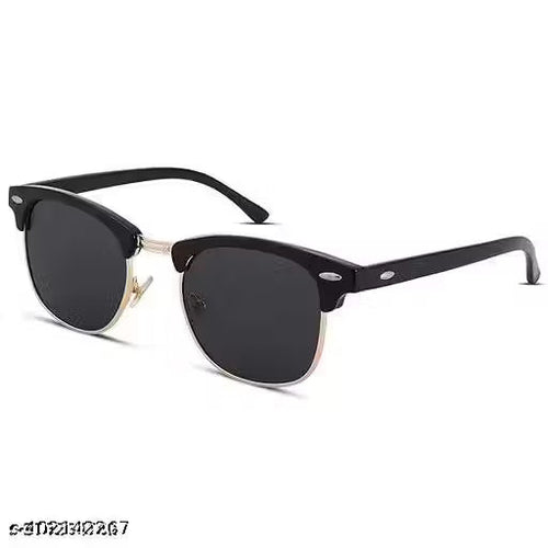 Classic Browline Sunglasses for Men & Women – UV400 Protection, Retro Metal Frame Design