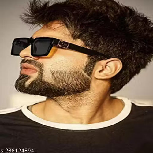 Bold Square Sunglasses for Men & Women – UV400 Protection, Thick Frame Fashion Design